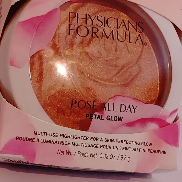 Physicians Formula Rose All Day Petal Glow Highlighter BNIP 0.32 Oz. 9.2g - Picture 2 of 5
